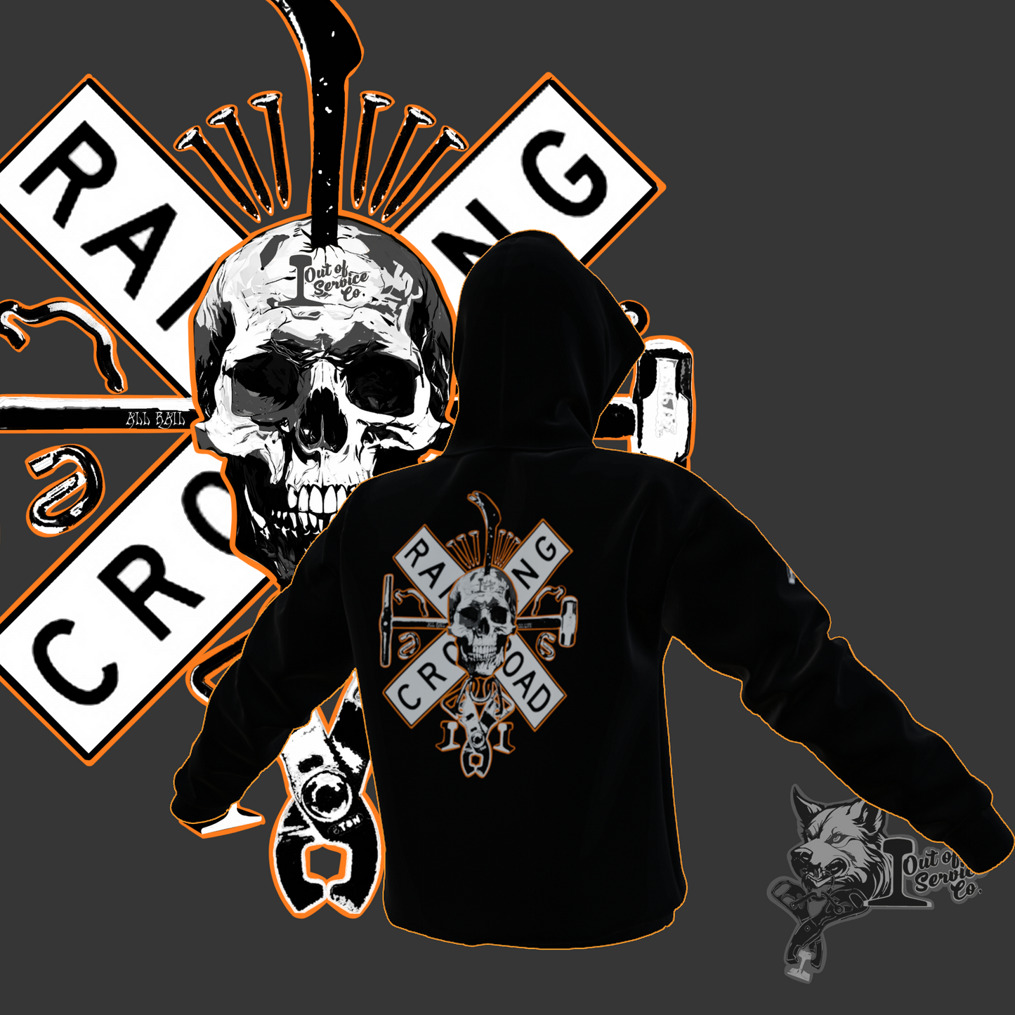 Rail Road Essentials Hooded Sweatshirt