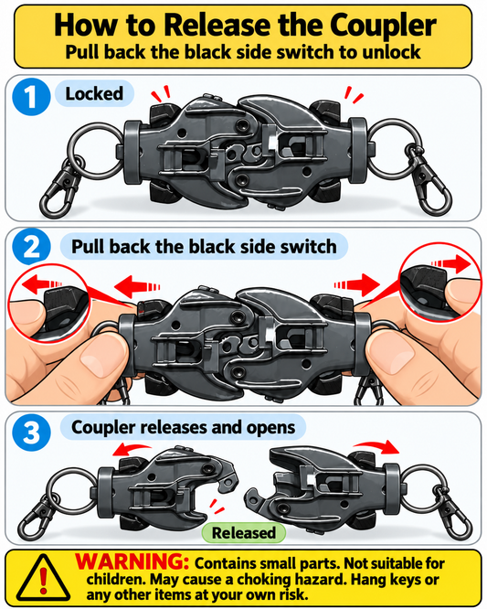 JUMBO Keychain train coupler